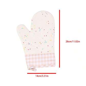 1 pieza Guantes resistentes al calor y antideslizantes - Manoplas para horno de cocina - Guantes de silicona para horno - Herramientas de cocción para microondas, accesorios de cocina antideslizantes, regalos festivos de cocina amigables para la organización del hogar y la cocina