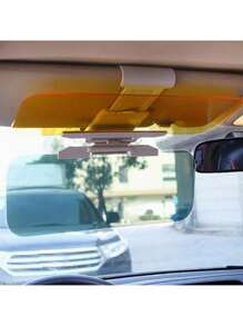 防眩光偏光汽车遮阳板延长件 - 防止杂散光、雪盲和紫外线，带有黄色色调以增强清晰度，汽车旅行遮阳板收纳整理器 - 彩色 - 查看 6