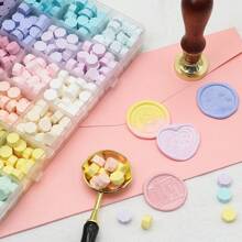 24 Color Hexagonal Sealing Wax Beads, 600Pcs Sealing Wax Beads, Wax For Wax Seal Stamps, Sealing Wax Beads For DIY Envelope Decor, Wedding Invitations, Cards, Postcards, Gift Packing, Crafts, Scrapbooking