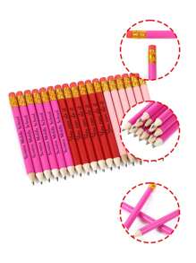 Crayons de golf personnalisables de 10 cm, crayons promotionnels, personnalisés pour festivals, mariages, prix d'étudiants, cadeaux personnalisés intéressants, choix de couleurs variées dont rouge et rose. Crayons HB pour élèves, avec gomme rouge pour la rentrée scolaire.