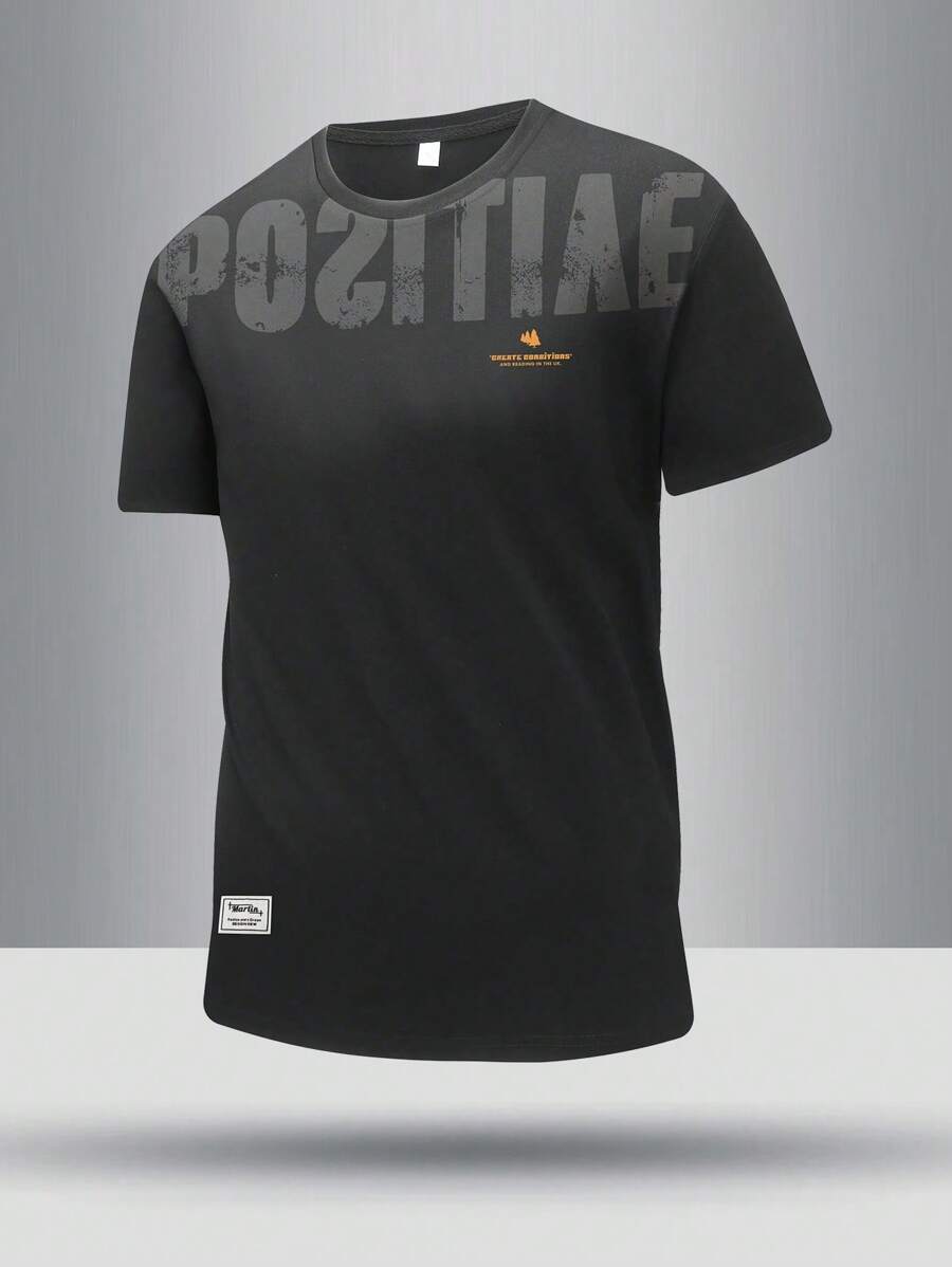 青少年男孩休闲百搭时尚短袖 T 恤、男孩上衣