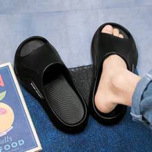 New Summer Beach Shoes, Casual Outdoor Home Slippers, Thick Sole Sports Sandals - Black - View 4
