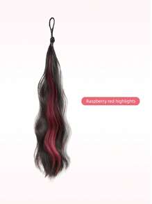45cm Synthetic Self-Curling Ball Head Fake Hair Bundle Female Highlight DIY Bun Increase Hair Volume Flower Bun