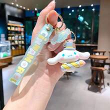 Sanrio Sanrio Cinnamoroll Keychain - Multifunctional Cute Silicone Pendant Suitable For Bags And Keys, Perfect Gift For Birthday, Christmas, Valentine's Day, Sanrio