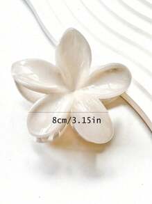 3/2/1pc Large Acrylic Ombre Flower Hair Claw Clips, Simple & Elegant Design, Suitable For Updo, Casual Or Travel Wear,Flower Claw