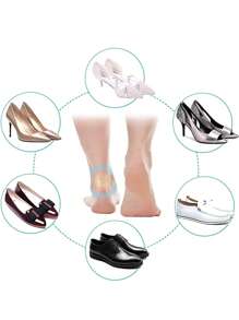 5/15 قطعة ملصقات هلامية لأحذية ناعمة، رقع تخفيف الآلام ، بطانة ملصقات للكعب العالي ، أقراص رعاية القدم اللاصقة الهيدروكولويد، وسائد