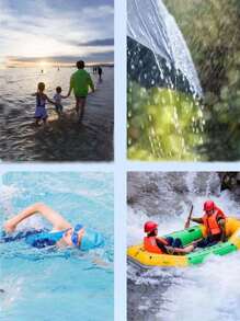 Minimalist Solid Color Phone Pouch, Crossbody Strap Waterproof Phone Bag, Universal Touchscreen Protector For Swimming And Diving, Portable Waterproof Phone Case For Travel, PVC Material, No Battery Required, Suitable For Rainy Days, Diving, Surfing, Swimming Phone Storage