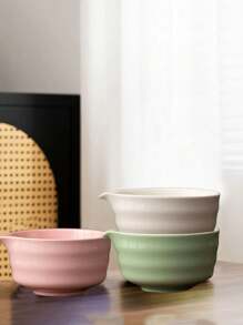 1 件 500 毫升手工复古罗纹抹茶碗，采用优质陶瓷制成，优雅，易于携带和使用，适合商务会议、艺术欣赏、旅行、休闲等场合，适合日本茶道返校 - 彩色 - 查看 6