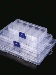 1pc Multifunctional Small Item Compartment Storage Box, Waterproof And Detachable, Suitable For Storing Jewelry, Nail Art Accessories, Screws And Tools