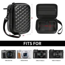 ALKOO Bao đựng máy ảnh Canon PowerShot SX740/SX720/G7X Mark II/G7X Mark III có lớp lót đệm và ngăn bảo vệ, túi lưới để đựng thẻ nhớ và phụ kiện - Chỉ bao bì - màu đen - Xem 3