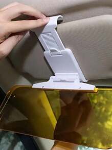 防眩光偏光汽车遮阳板延长件 - 防止杂散光、雪盲和紫外线，带有黄色色调以增强清晰度，汽车旅行遮阳板收纳整理器 - 彩色 - 查看 8