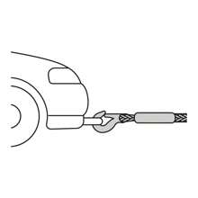 Cuerda con ganchos para remolque, 22 mm x 3.5 m, Truper - Naranja - Ver 4