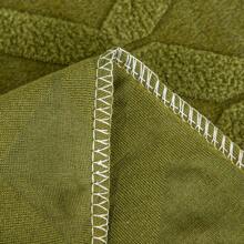 1pc Stretch Full Coverage Sofa Seat Cushion Cover - Diamond Grid-olive Green-regular - View 3