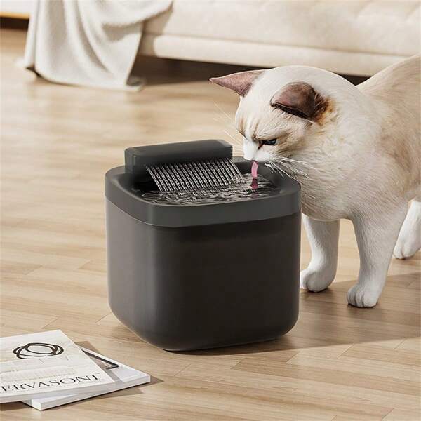 3L/101.45oz/0.793Gallon Automatic Dog & Cat Water Dispenser With Pump, Large Capacity Pet Feeder, USB Style Without Adapter, Ideal For Small/Medium Cats And Dogs
