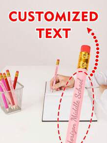 Crayons de golf personnalisables de 10 cm, crayons promotionnels, personnalisés pour festivals, mariages, prix d'étudiants, cadeaux personnalisés intéressants, choix de couleurs variées dont rouge et rose. Crayons HB pour élèves, avec gomme rouge pour la rentrée scolaire.