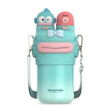 (550ml/18.6oz) in acciaio inossidabile 316 con capacità elevata e cannuccia isolata - Tazza da viaggio per auto e ambienti esterni - Tazza con tema personaggio  per tutte le stagioni - Regali ideali per la famiglia - Senza BPA
