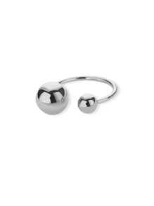 1PC Exaggerated Stainless Steel Bead Ball Rings For Women Men Open Adjustable Gold Color Stainless Steel Ring Waterproof Jewelry Gift