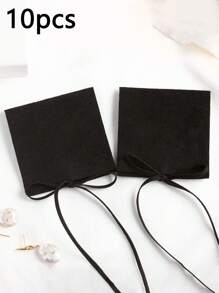 1/10/50pcs Super Fine Fiber Jewelry Pouches, Jewelry Packaging Bags, Jewelry Gift Bags, Wedding Birthday Party Candy Bags, Earrings Bracelet Necklace Compact Storage Bags, Party Holiday Gift Wrapping Bags - Microfiber Full Cover - View 51