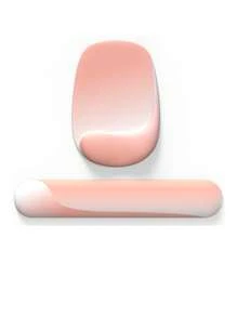 Hook-Shaped Silicone Wrist Mouse Pad Gradient Simple Thickening Ergonomic Mouse Pad With Wrist Rest Computer Mouse Pad To Relieve Pain Keyboard Wrist Rest With Coasters, Non-Slip PU Base, Mouse Pad With Wrist Support, Suitable For Laptop Keyboard Office