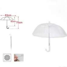 Paraguas transparente automático, paraguas transparente automático de estilo minimalista con mango largo para estudiantes y niños - Paraguas transparente dulce para la lluvia con mango largo, mate, celebridad de Internet femenina, paraguas de lluvia estilo coreano, automático, resistente, plegable, paraguas de unicolor - Paraguas de lluvia transparente, paraguas de lluvia de plástico desechable al por mayor, paraguas transparente automático con mango largo, muy atractivo, paraguas para sol y lluvia