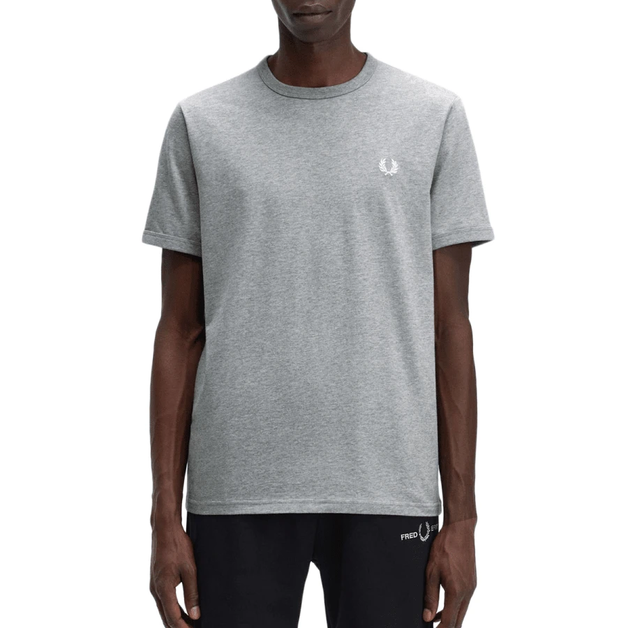 FRED PERRY RINGER T-SHIRT - Grey - View 1