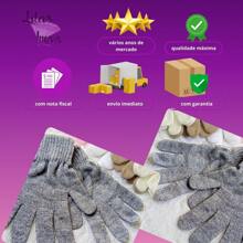 Lilas Inova Unisex Thick Wool Glove Autumn Winter High Quality - 淺灰色 - 查看 8