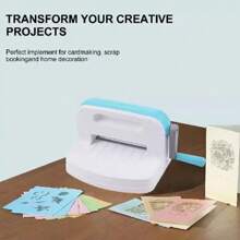 1 szt. Narzędzie do cięcia i wytłaczania ze stali węglowej, przenośna ręczna maszyna do papieru w formacie A4 do tworzenia kartek okolicznościowych