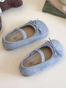 Toddler Flower Girl Dress Shoes - Girl Ballet Flats Party School Shoes Wedding