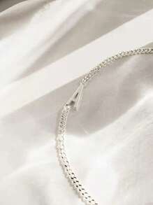 女士个性化首字母手链 - 优雅的 18K 镀金不锈钢精致链条手链，适合日常佩戴，是送给她的完美礼物，珠宝配饰 - 銀色 - 查看 8