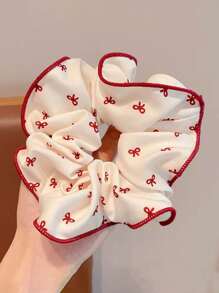 5pcs/3pcs/1pc Oversized Scrunchie Polka Dot Bow Hair Ties, Cute Hair Accessories For Girls & Students Scrunchies Scrunchy Hair Ties