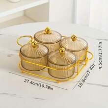 1 Set, New Year Style, Plastic Snack Tray, Unbreakable, Reusable, Food- Fruit & Nut Plate, Home Living Room Candy Bowl, Suitable For Party Use - Multicolor - View 13