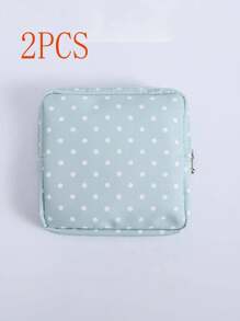 1 pièce/2 pièces Mini pochette de dessin animé pour femmes, serviette hygiénique multifonctionnelle et porte-monnaie