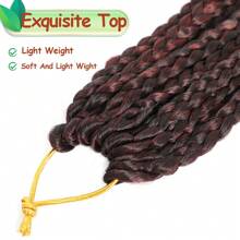 French Curly Braiding Hair Wigs 14 Inch Stretched Bouncy Braiding Hair Wavy Braiding Hair Synthetic Hair Extensions
