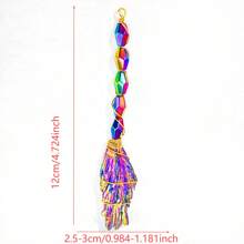 随机 1 件高品质 DIY 水晶扫帚、散装宝石、工艺爱好者的绝佳礼物、宝石首饰、闪光、生日礼物、女性礼物、情人节礼物、复活节礼物。 - 彩色 - 查看 6