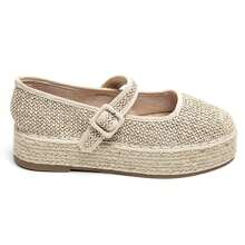 Mary Jane Espadrilles With Rope Platform Sole - Beige - View 5