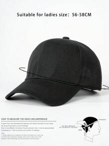 1pc Adjustable Hook And Loop Baseball Cap With Fuzzy Reflective Board, Suitable For Outdoor, Travel, Beach Vacation, Sun Protection, Suitable For Spring/Autumn, Y2K Style - Baseball Cap - View 9