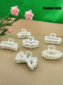 1-5 PCS Ins Style Temperament Pearl Grab Clip, Summer Senior Sense Of Large Hair Clips, Hair Claw Back Of Head Clip Headdress, Bridesmaid Proposal Gift, Pearl Bridesmaid Hair Clips, Bachelorette Party Gifts, Bridal Party Gifts, Hair Accessories