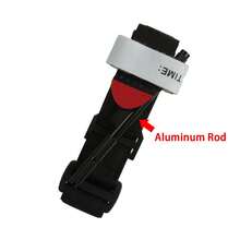1 pieza Torniquete de GATO Azul/Rojo/Caqui/Negro Táctico Militar Supervivencia Combate al Aire Libre Torniquete Giratorio Primeros Auxilios Emergencia Médica - Varilla de aluminio negra - Ver 4