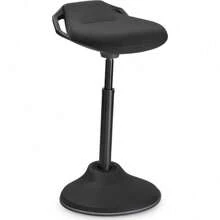 SONGMICS Taburete para Trabajar de Pie, Taburete Activo Ergonómico Ajustable, 60-84.5 cm, Silla Giratoria de Equilibrio, Negro Clásico MOSC02BK - 1 - Ver 1