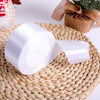 1 Roll 4cm Width Colorful Gift Wrapping Ribbons, For Easter, Birthday Party, Wedding Ceremony Decoration, Rose Flower Decor, Gift Box Packaging Bow, DIY Hair Accessories