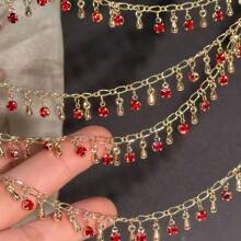 1m Layered Rhinestone Copper Chain, Water Drop Shape Chains, DIY Jewelry Accessories For Necklace, Bracelet, Wholesale