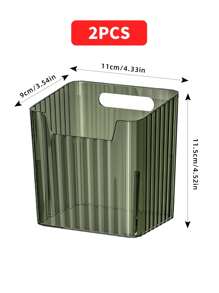1/2pcs Fridge Organizer Baskets, Food Safe, Suitable For Garlic, Ginger, Spices Storage, Space Saving, Reusable, Washable, Wall Mounted No-Drill, Kitchen Accessories
