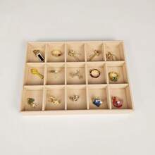 1pc Multifunctional Blank Jewelry Display Tray, Suitable For Necklaces, Earrings, Rings, Great Gift For Women