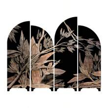 Chinese Style Desktop Partition Screen, Chinese Classical Lacquerware Art Crafts, Decorative Double-Sided Tabletop Screen For Study Room, Birthday Gift