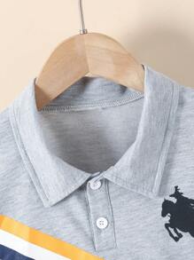 New Style Tween Boys Plaid Print Short Sleeve Shirt & Shorts 2 Pieces Outfit, Suitable For All Seasons