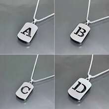 时尚简约不锈钢吊坠项链男士镂空 26 母无电镀设计风格嘻哈链适合日常佩戴和送礼