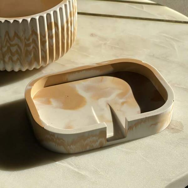 1 pièce Moule en silicone pour savonnière DIY - Moules pour cadeaux faits main en résine - Organisateur de bijoux - Décoration de table en résine époxy