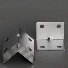 Stainless Steel Straight Angle Brackets, 90 Degree L-Shape Metal Connectors, Heavy Duty Right Angle Supports For Wooden Furniture, Suitable For Furniture And Shelf Construction, Screws Not Included
