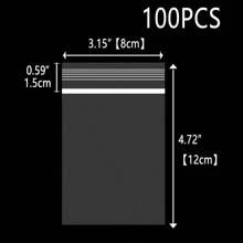 100 piezas de bolsas de plástico reutilizables con cierre hermético de 1-12 pulgadas, combo de 200 piezas, grosor de 0.062mm/2.44Mil, bolsas de plástico transparente para congelar, joyería, ropa, campamento al aire libre, regalos, almacenamiento de muebles, flores, aniversarios