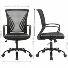 Home Office Chairs - Black - View 11